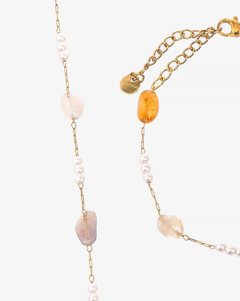 Women's bracelet and necklace set WNEC270MC