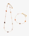 Women's bracelet and necklace set WNEC271MC