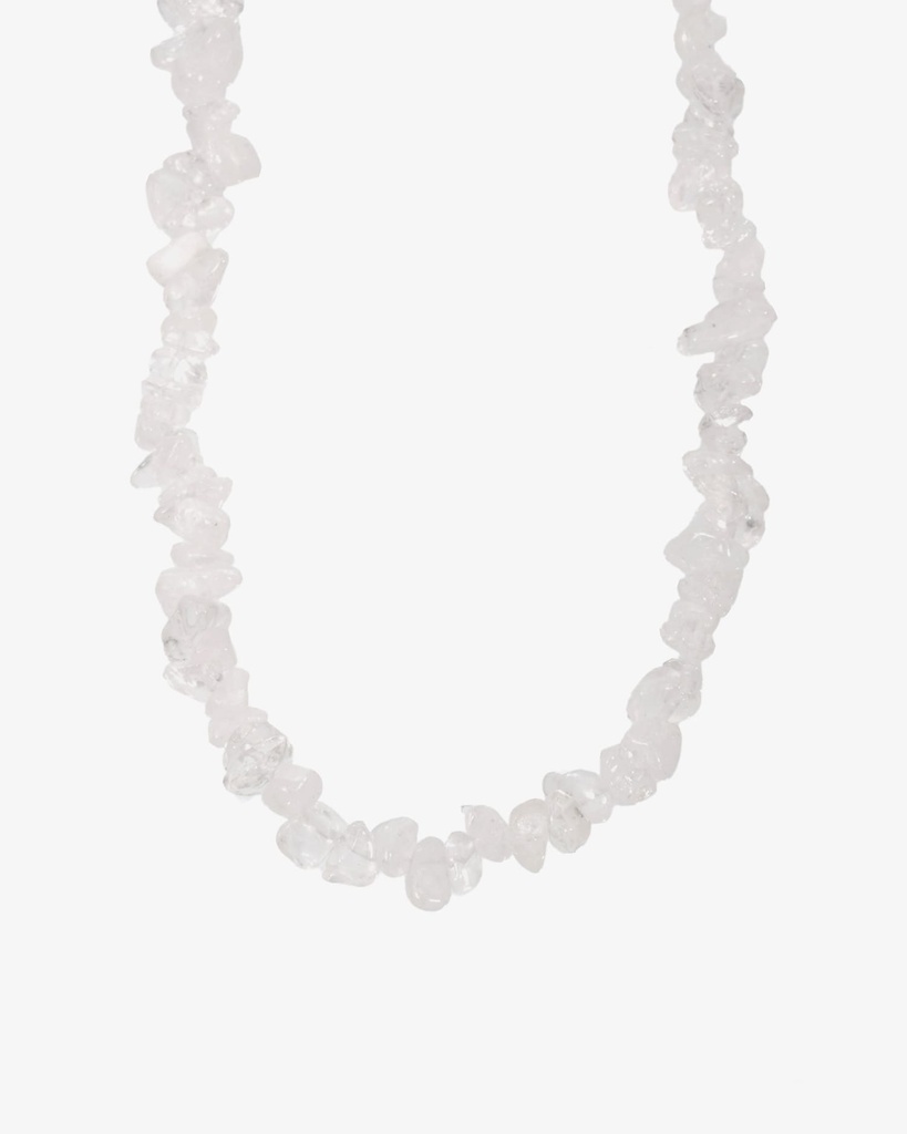 Clear quartz stone women's necklace WNEC191WH