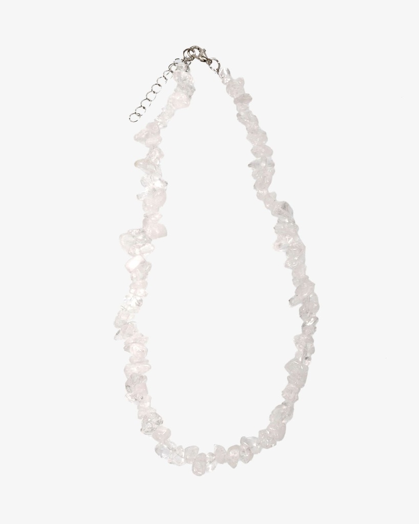 Clear quartz stone women's necklace WNEC191WH