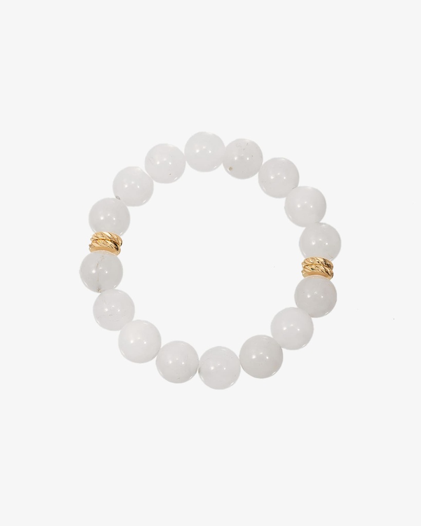 Women's bracelet with jade stone WBRA131WH