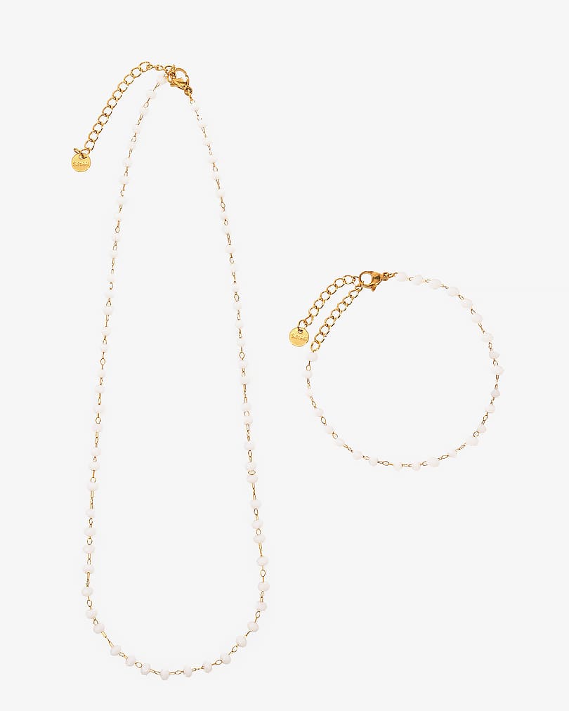 Women's Necklace and Bracelet Set WNEC275WH