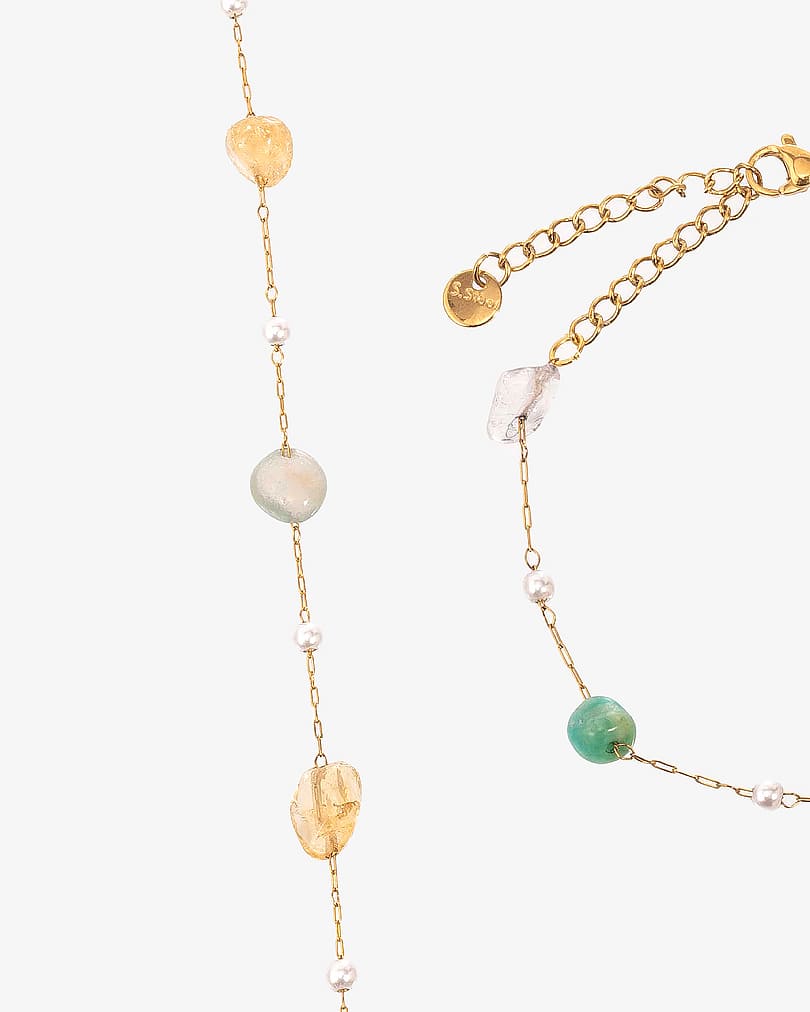 Women's bracelet and necklace set WNEC278MC