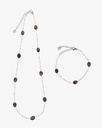 Women's bracelet and necklace set WNEC282BN