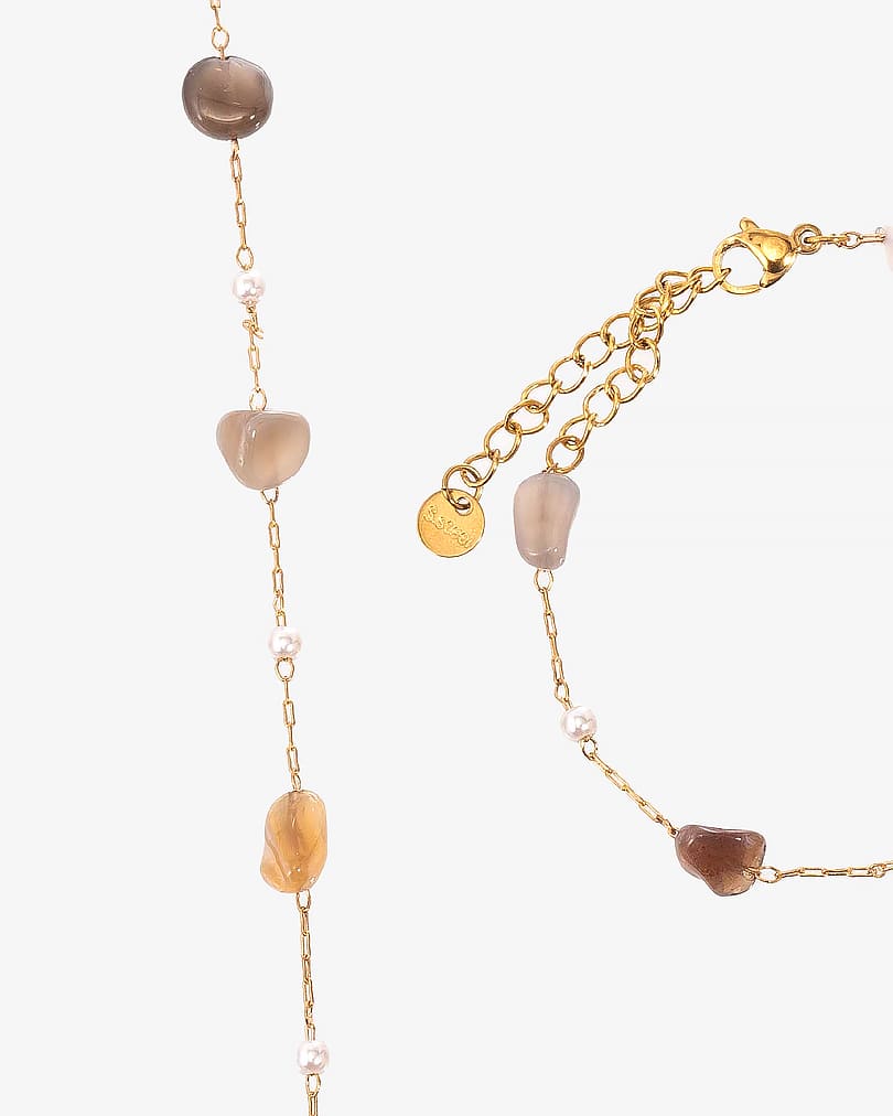 Women's bracelet and necklace set WNEC283MC