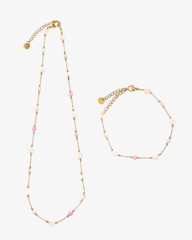 Women's bracelet and necklace set WNEC286PK