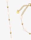Women's bracelet and necklace set WNEC287WH