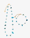 Women's bracelet and necklace set WNEC289BL