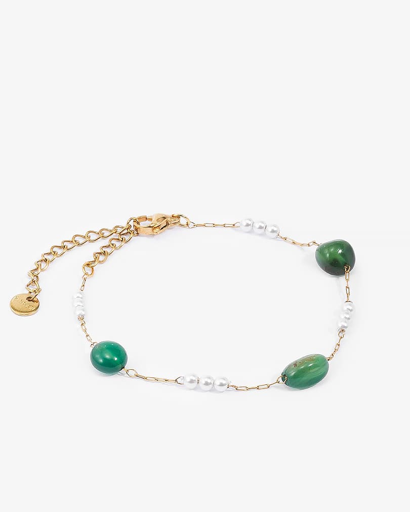 Unique Natural Stone Bracelet WBRA158GN