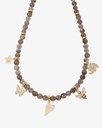 Women's smoke quartz necklace WNEC133GY