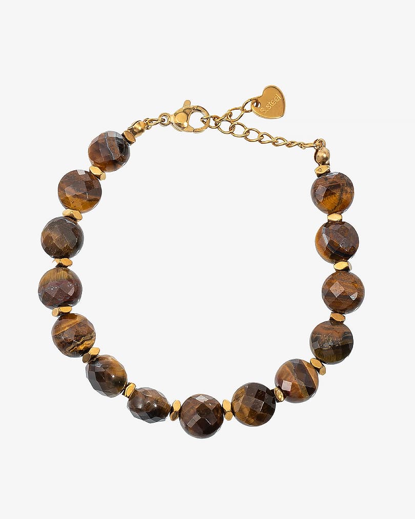 Luxury Tiger's Eye Stone Bracelet WBRA164BN