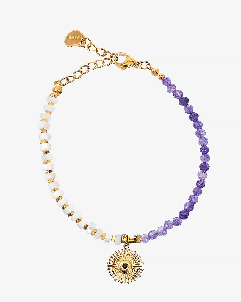 Luxury Natural Stone Bracelet WBRA167MC