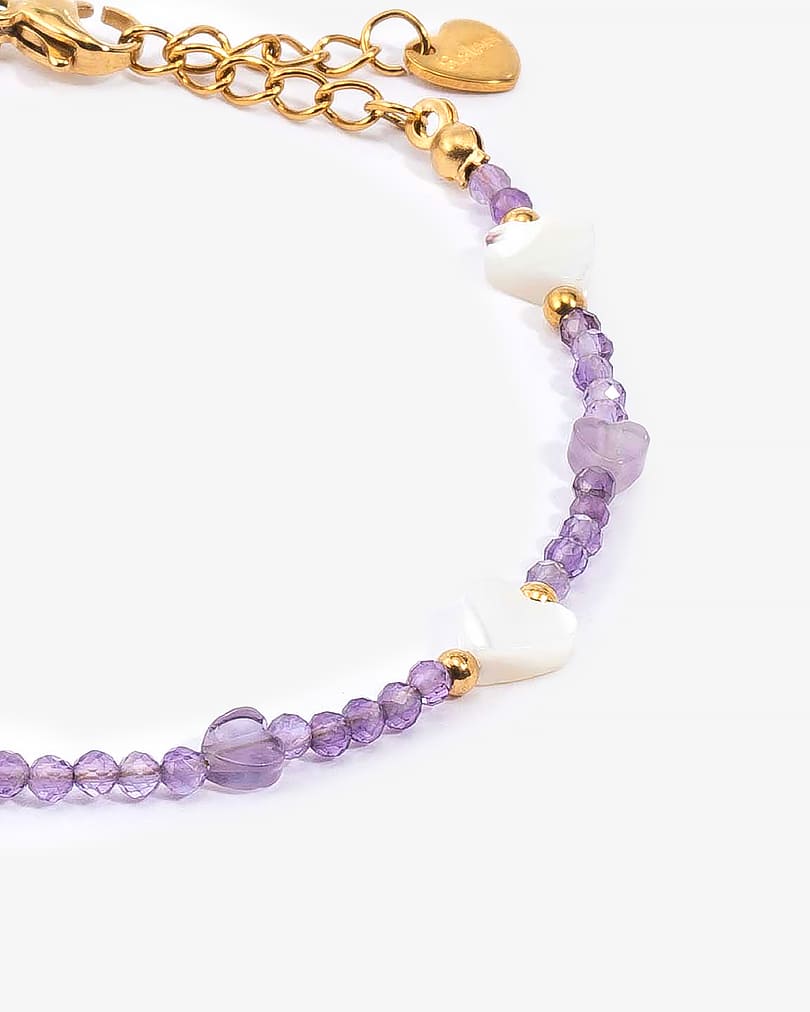 Natural Stone Bracelet with Unique Design WBRA171PR