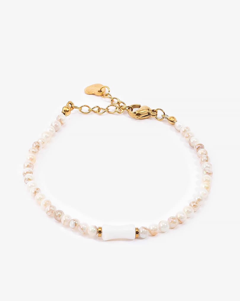 Natural Pearl Bracelet WBRA182WH