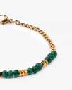 Luxurious bracelet with the allure of emerald and gold WBRA188GN