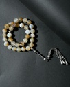 Natural Yemeni agate stone rosary ROS8137MC