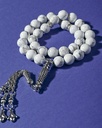 Natural Howlite Stone Rosary ROS8140WH