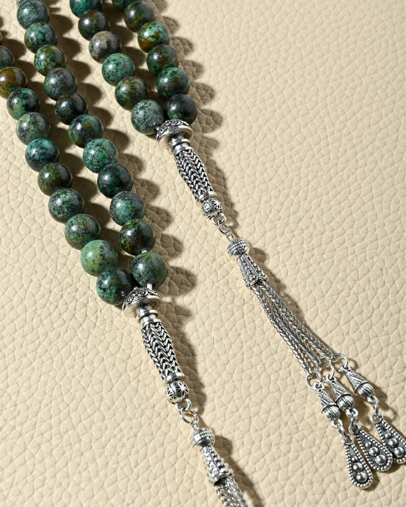 Natural African Turquoise Rosary ROS8138GN