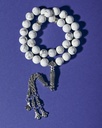 Natural Howlite Stone Rosary ROS8140WH