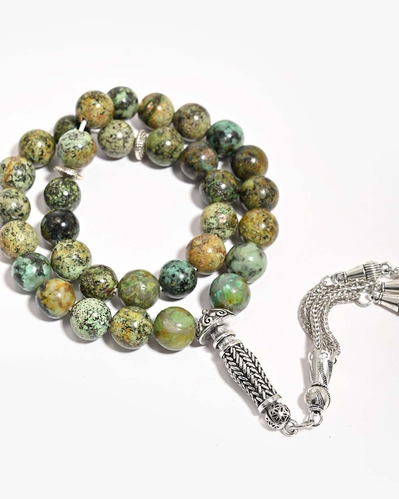 Natural African Turquoise Rosary ROS8138GN