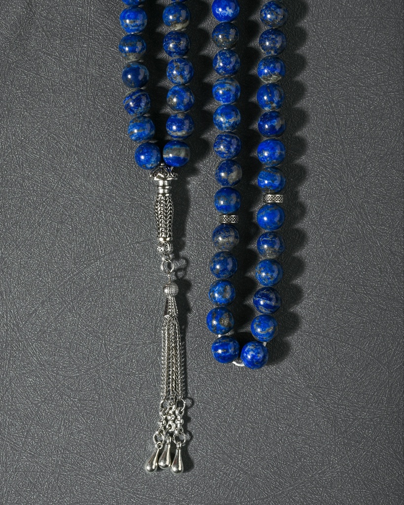 Natural Lapis Lazuli (AA) Rosary  ROS8139BL