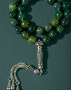 Natural Green Agate Stone Rosary ROS8141GN