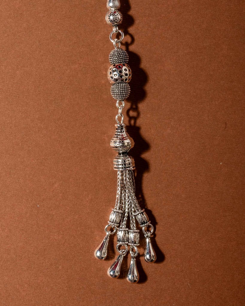 Brown zebra stone rosary ROS8143BN