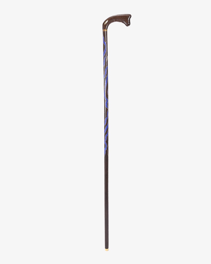 عصا عكاز فينجي مزين لازورد وصدف طبيعي