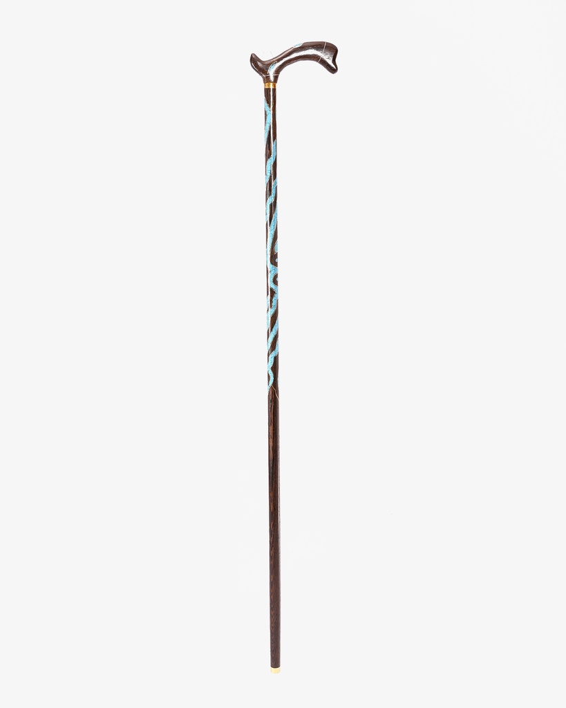 عصا عكاز فينجي أنيق بالفيروز الطبيعي