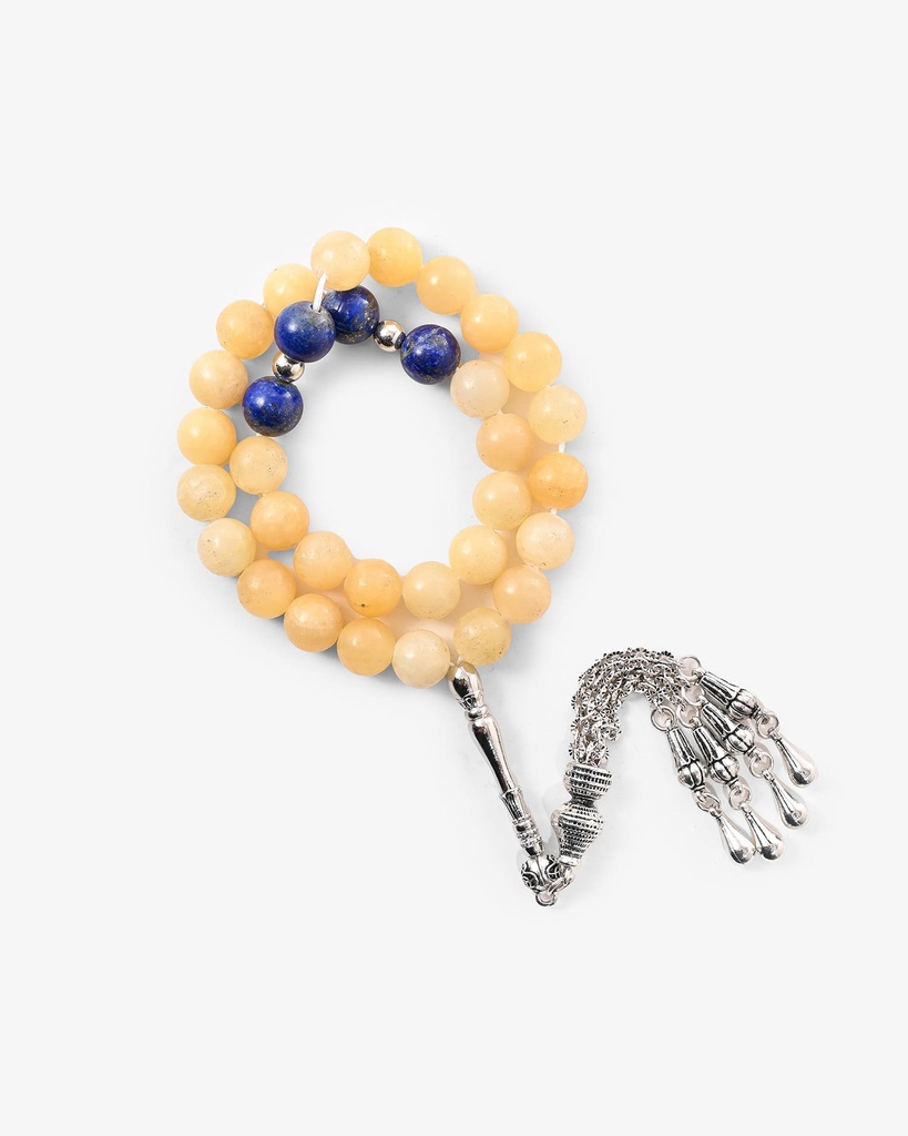 Aventurine & lapis lazuli stone rosary ROS8147BG