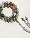 Indian agate Stone Rosary ROS8151GN