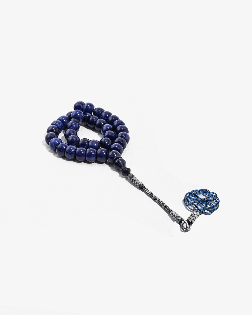 New cast Fatouran rosary with veins ROS789BL