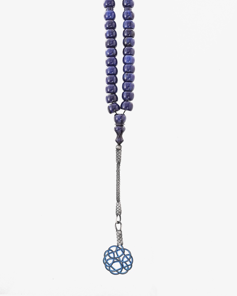 New cast Fatouran rosary with veins ROS789BL