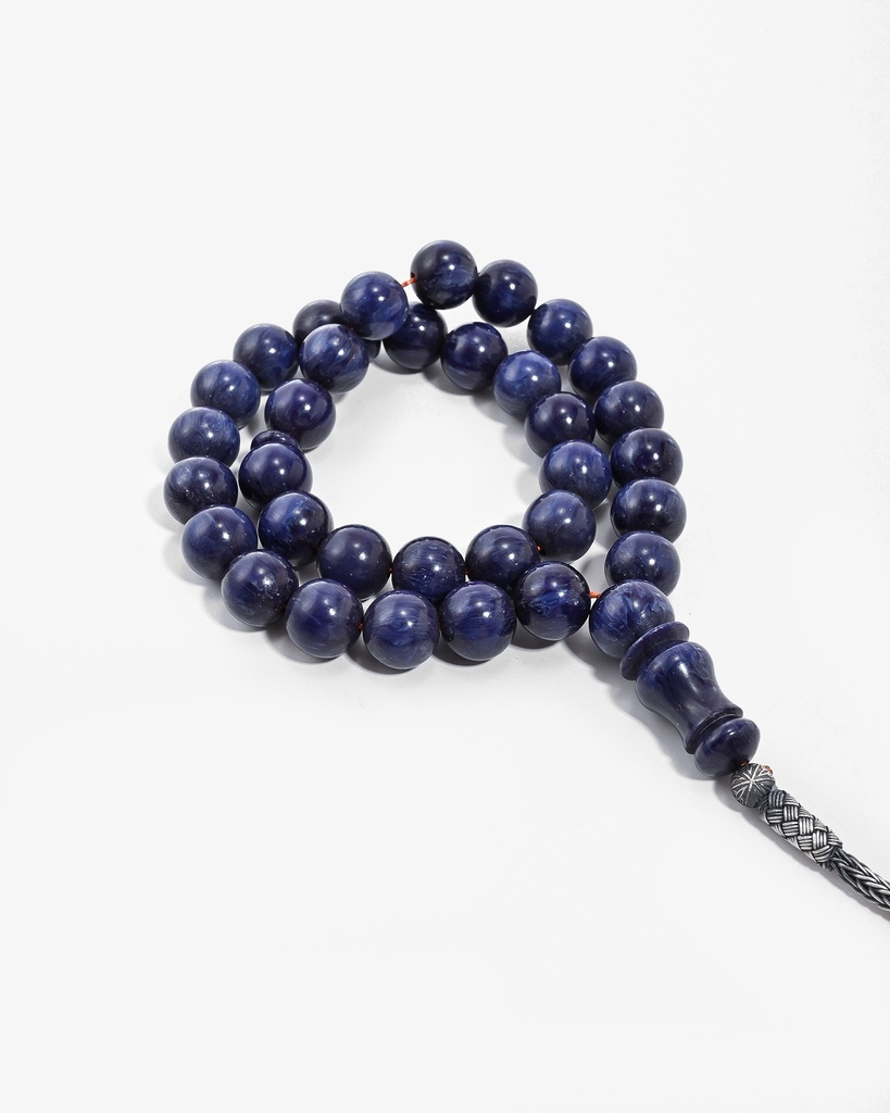 New cast Fatouran rosary with veins ROS791BL