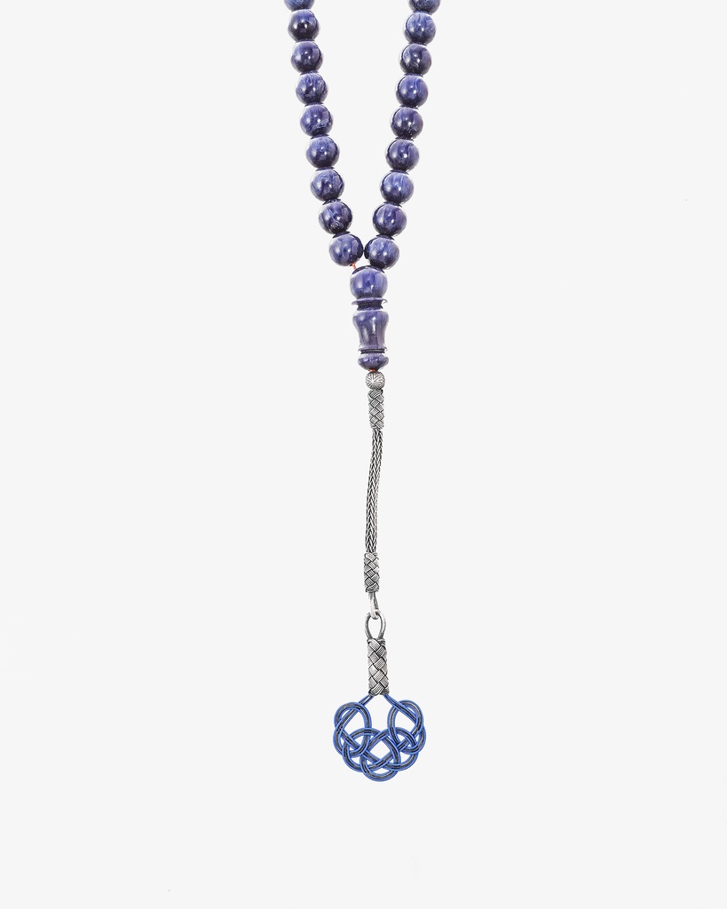 New cast Fatouran rosary with veins ROS791BL