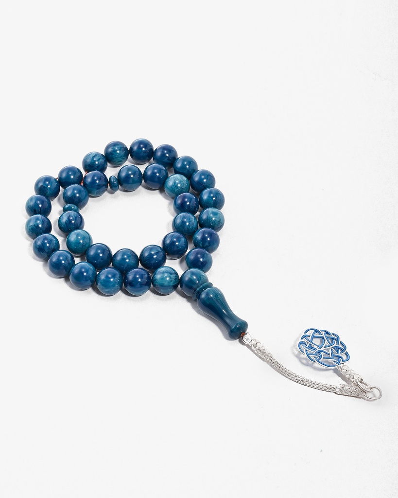 New cast Fatouran rosary with veins ROS795BL