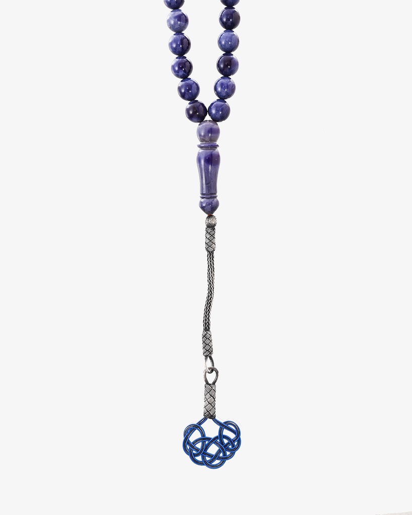 New cast Fatouran rosary with veins ROS7001BL