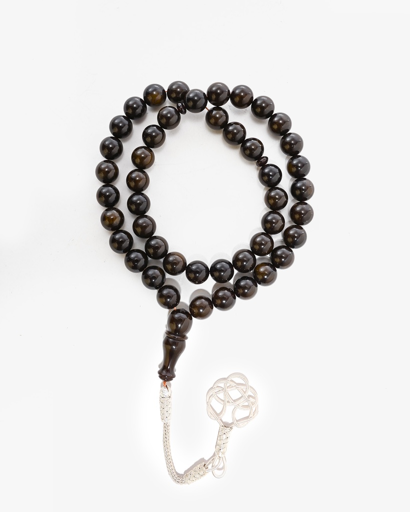 سبحة فاتوران صب جديد بعروق رمادي 