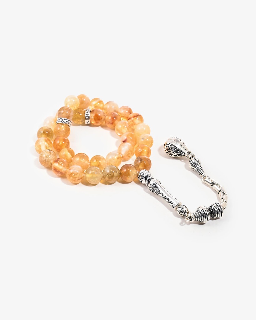Elegant Natural Citrine Rosary ROS8157BG