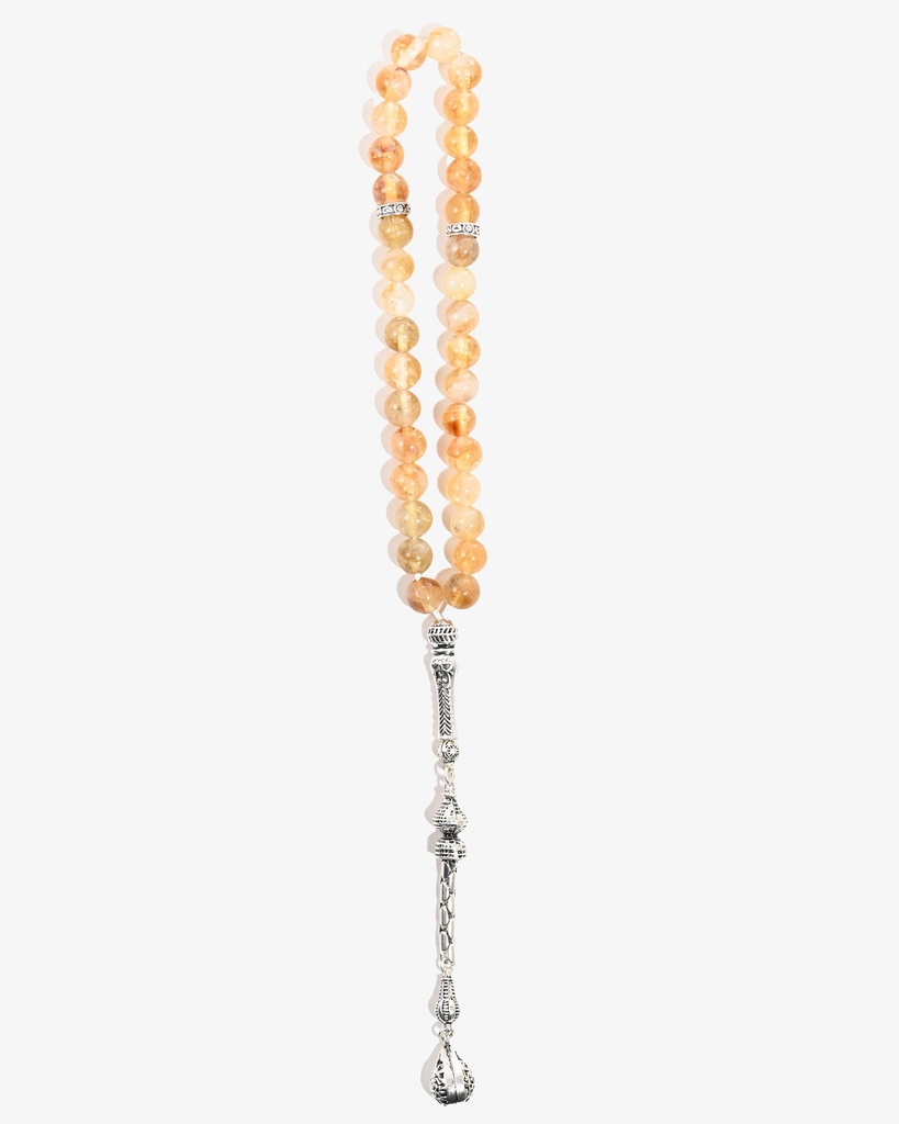 Elegant Natural Citrine Rosary ROS8157BG