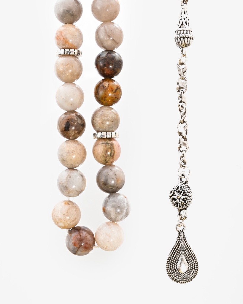 Bamboo Agate Rosary ROS8158MC