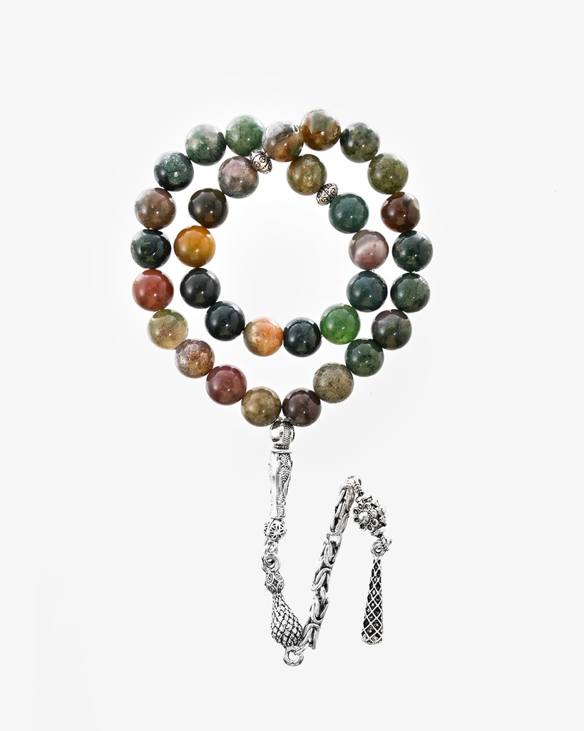 Indian Agate Rosary ROS8160GN