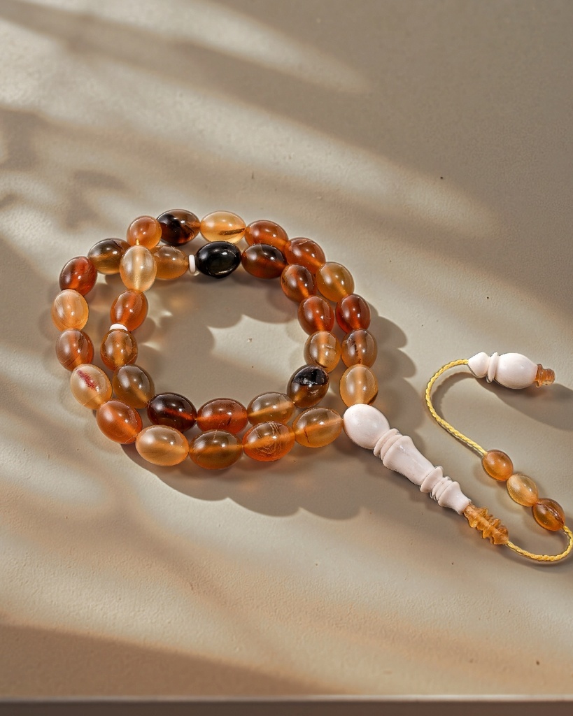 Sheep and gazelle horn rosary ROS5440MC