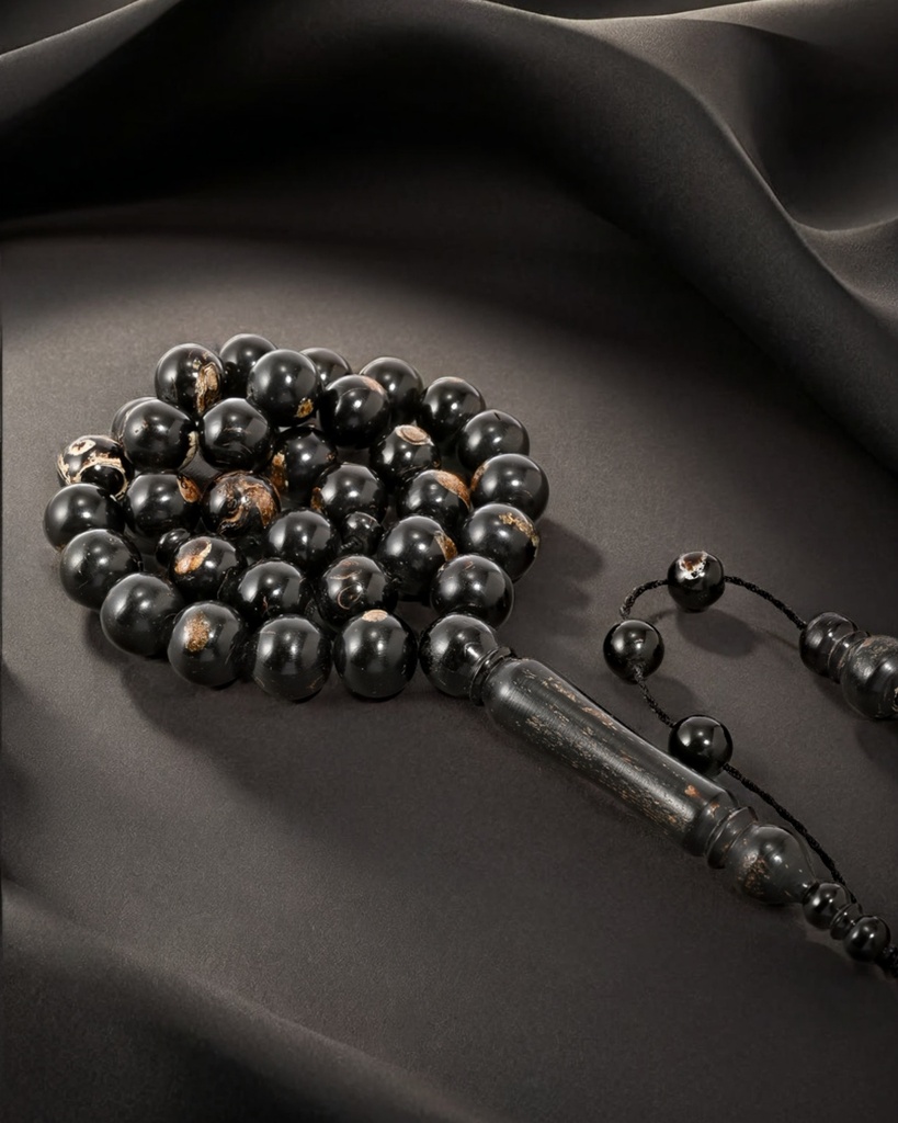 سبحة نادرة يسر طبيعي بعروق دائرية