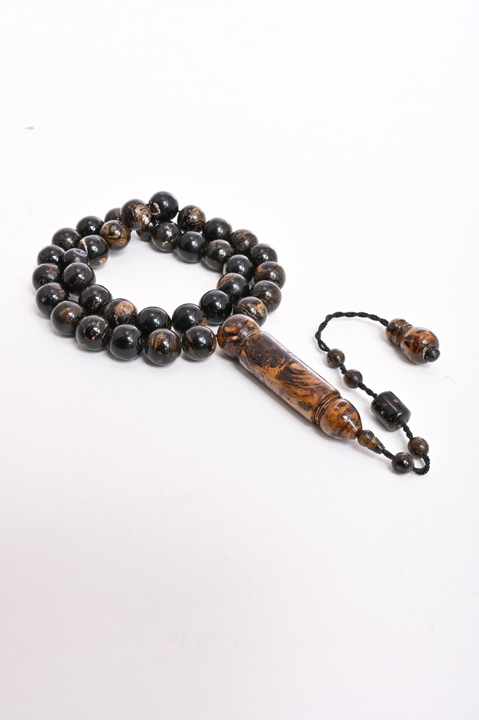 سبحة اليسر درجة اولى من البحر الاحمر بعروق (المرجان الأسود والعسلي )