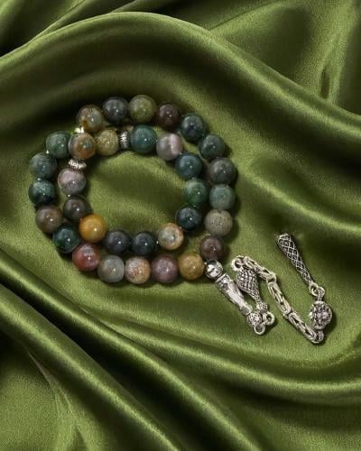 Indian Agate Rosary ROS8160GN
