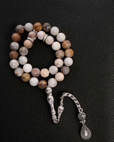 Bamboo Agate Rosary ROS8158MC
