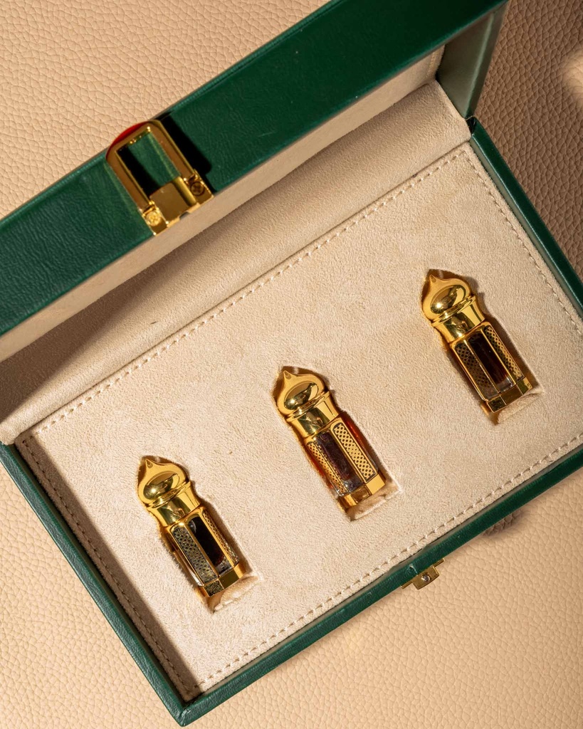 Quarter tola oud oil set Tarad Pue&Indian&Malino TOLM006BN