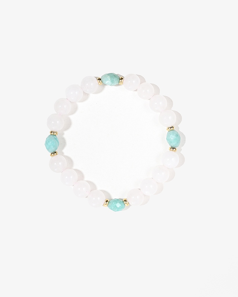 Rose Quartz and Apatite Bracelet WBRA199MC