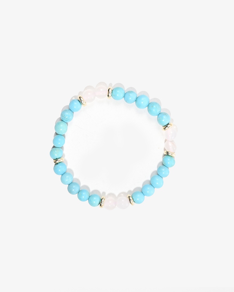 Rose Quartz and Turquoise Bracelet WBRA201MC